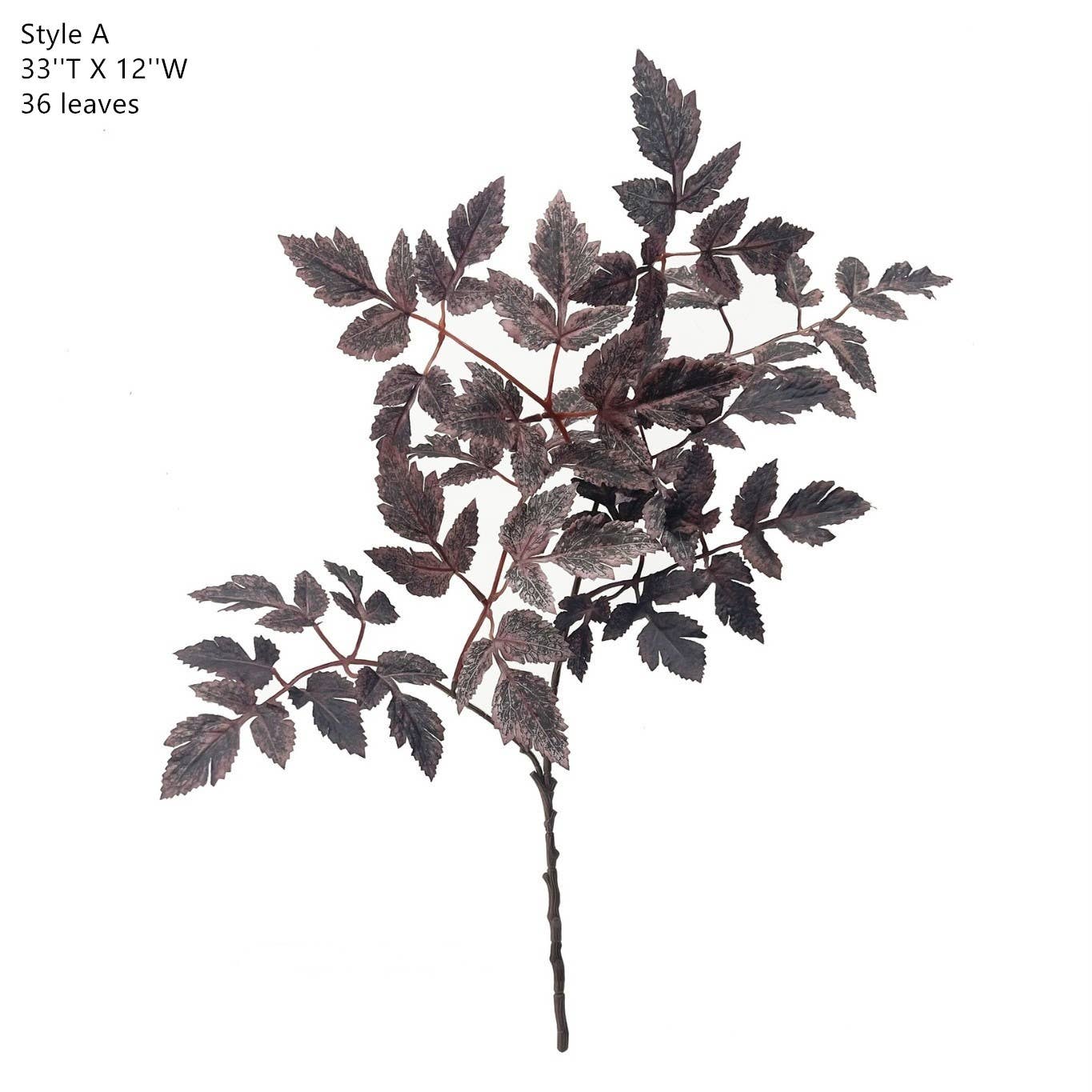Plum Fake Cimicifuga Ramosa Leaves Branches : Style B