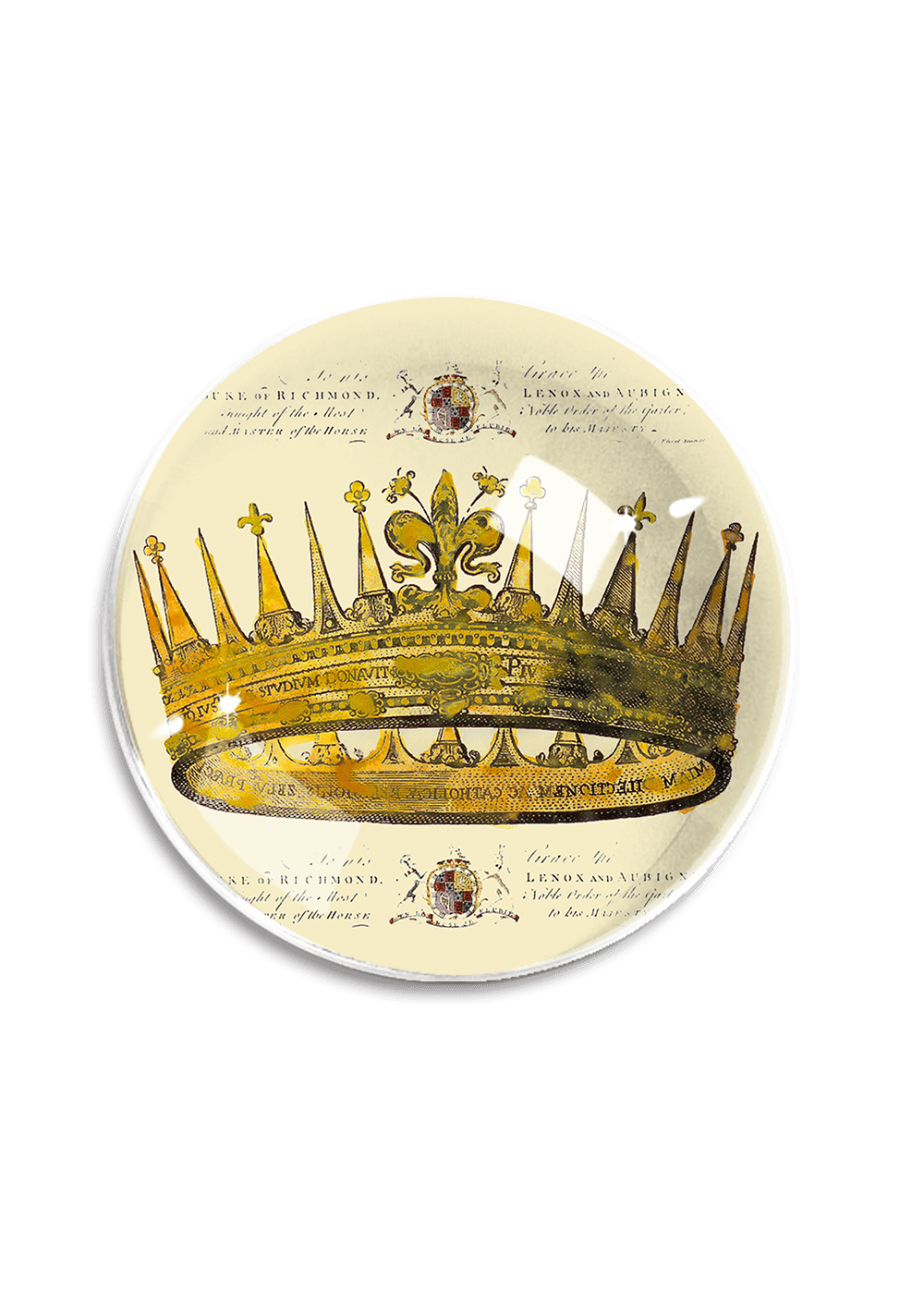 Vintage Crown Crystal Dome Paperweight // Min. Case of 2