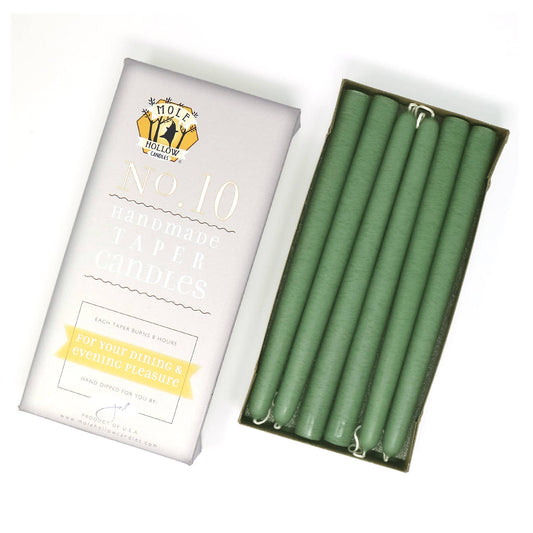 10"  Taper Candles -Hand Dipped Unscented