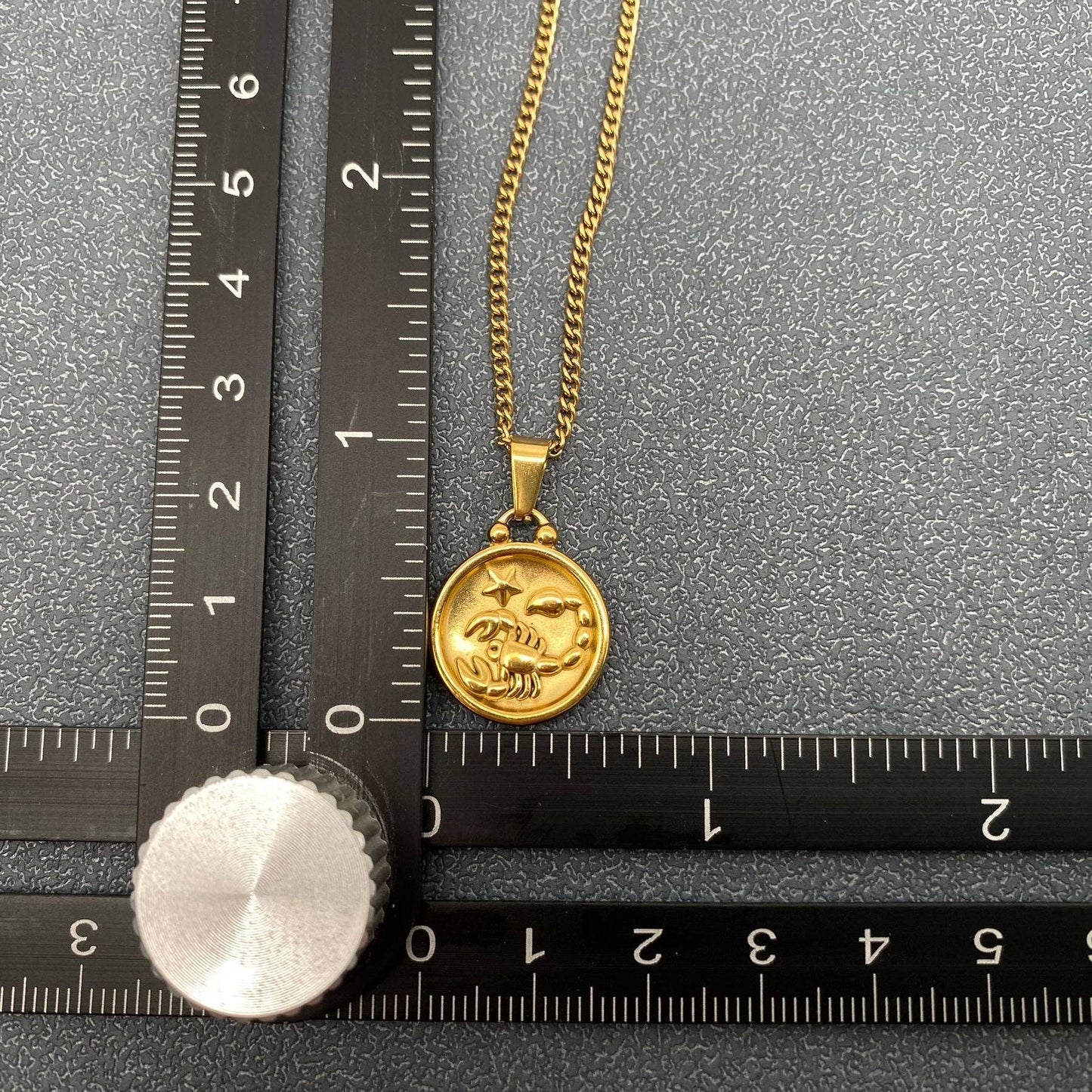 Zodiac 12 Constellation 18K Gold Plated SS Necklace - FGS