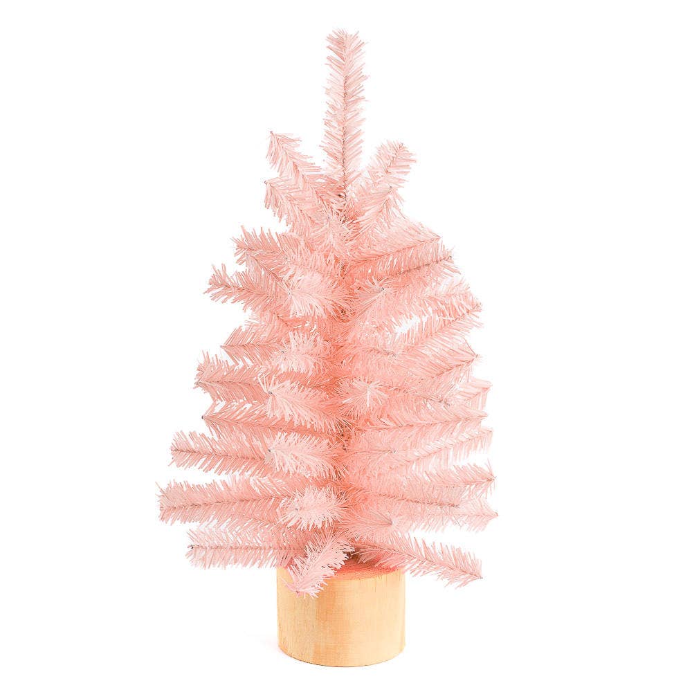12" Designer Pink Artificial Canadian Pine Tree