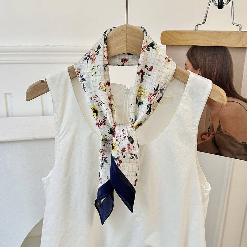 Neck Tie Square Scarf _AL-931148: Orange