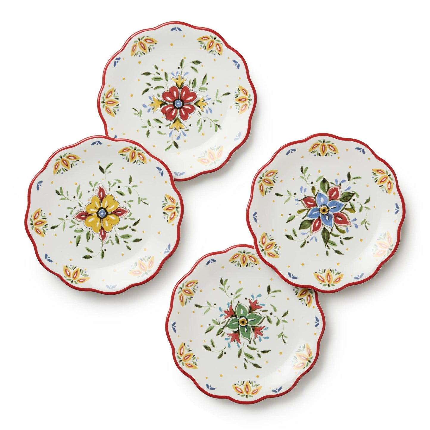 Provence Canape Plates 6in 4 asst