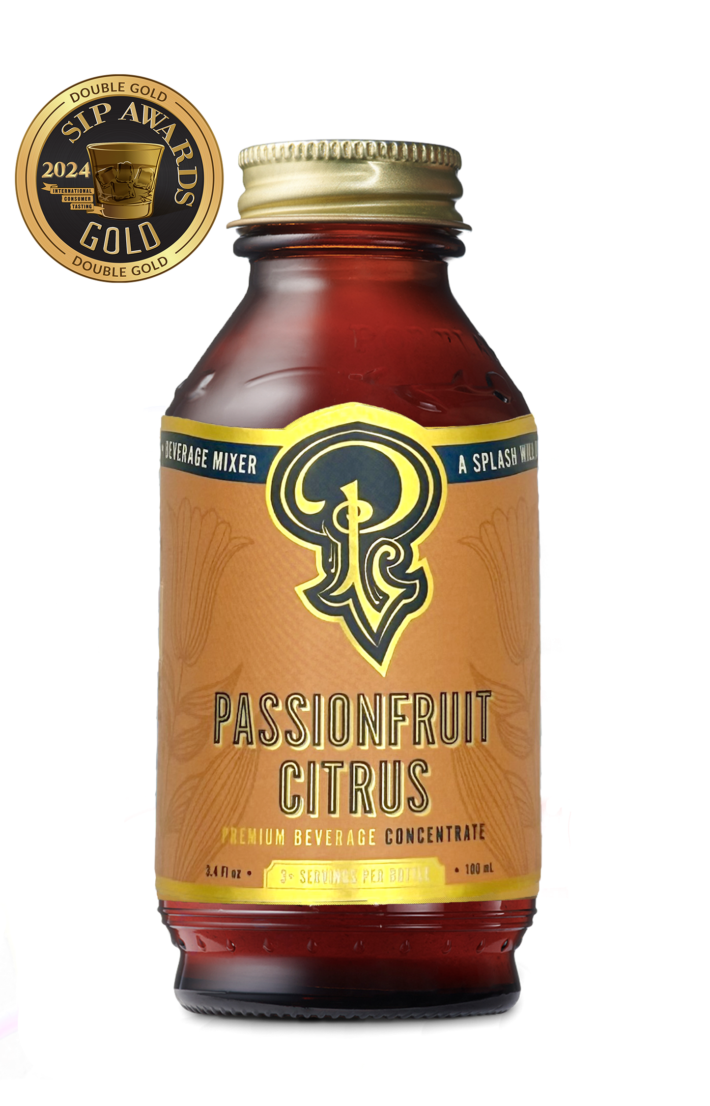 Passion Fruit Citrus Syrup 3.4 oz  - cocktail mocktail mixer