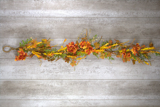 Fall Hydrangea 4ft Garland