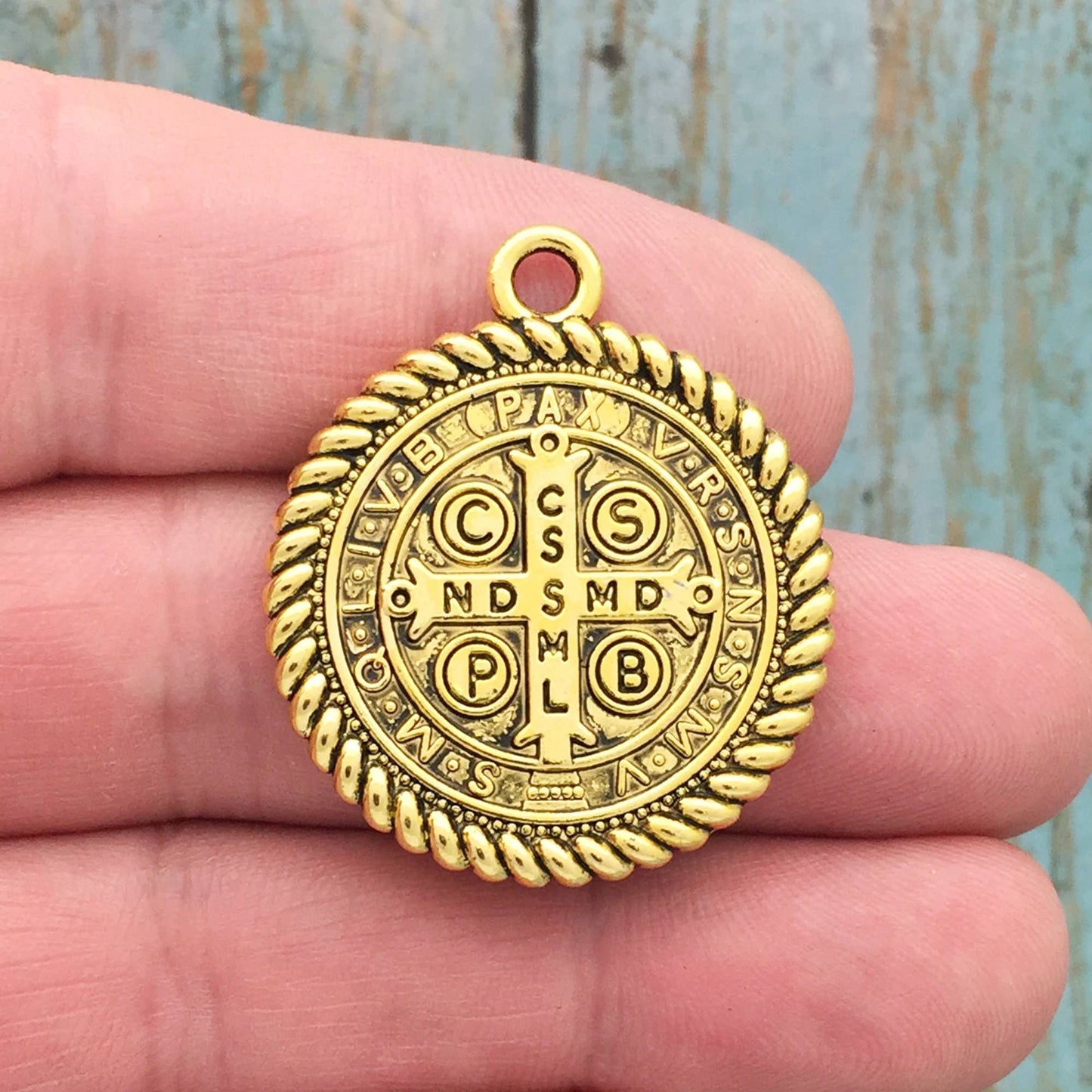 2 St Benedict Medal Gold by TIJC SP1694