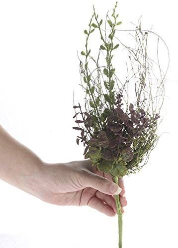 16" Artificial Mossy Twig and Leaf Spray (Set of 12)