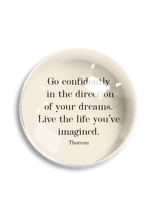 Go Confidently Crystal Dome Paperweight
