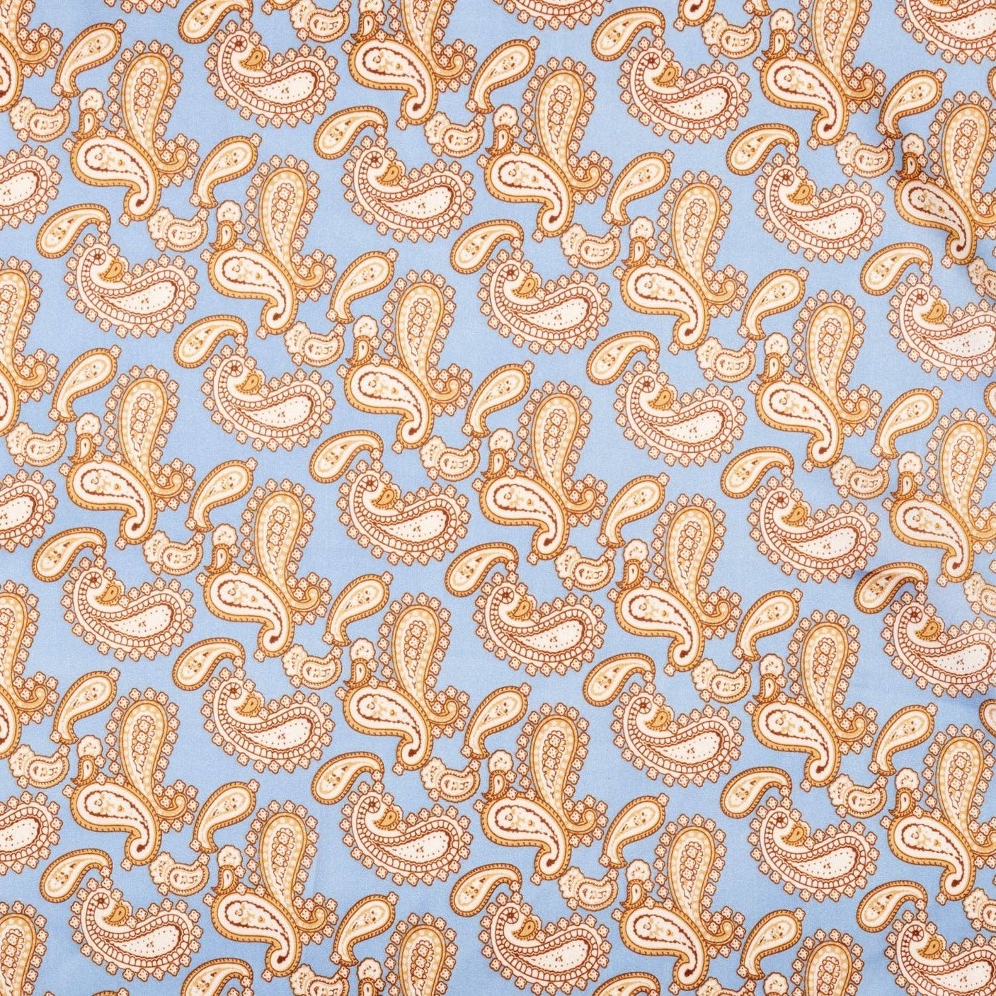 Elegant Paisley Soft Scarf | Timeless Silk-Feel Polyester Bandana: Camel / One