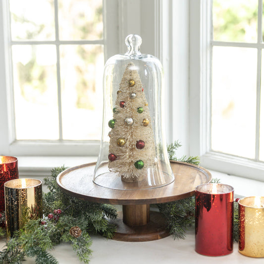 12.25" GLASS BELL CLOCHE