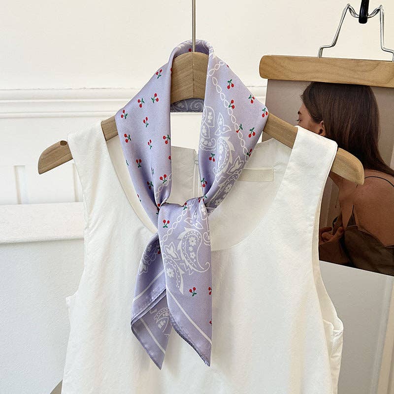 Neck Tie Square Scarf _AL-931148: Green