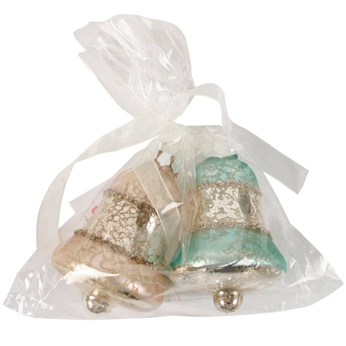 Pastel Bell Glass Ornament Set