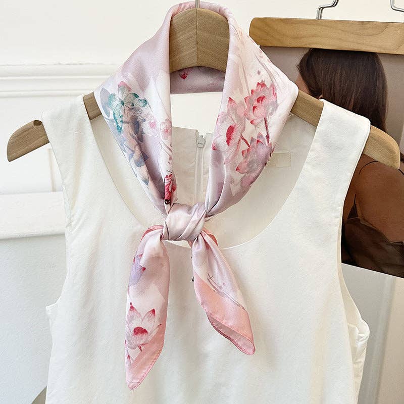 Neck Tie Square Scarf _AL-931148: Green