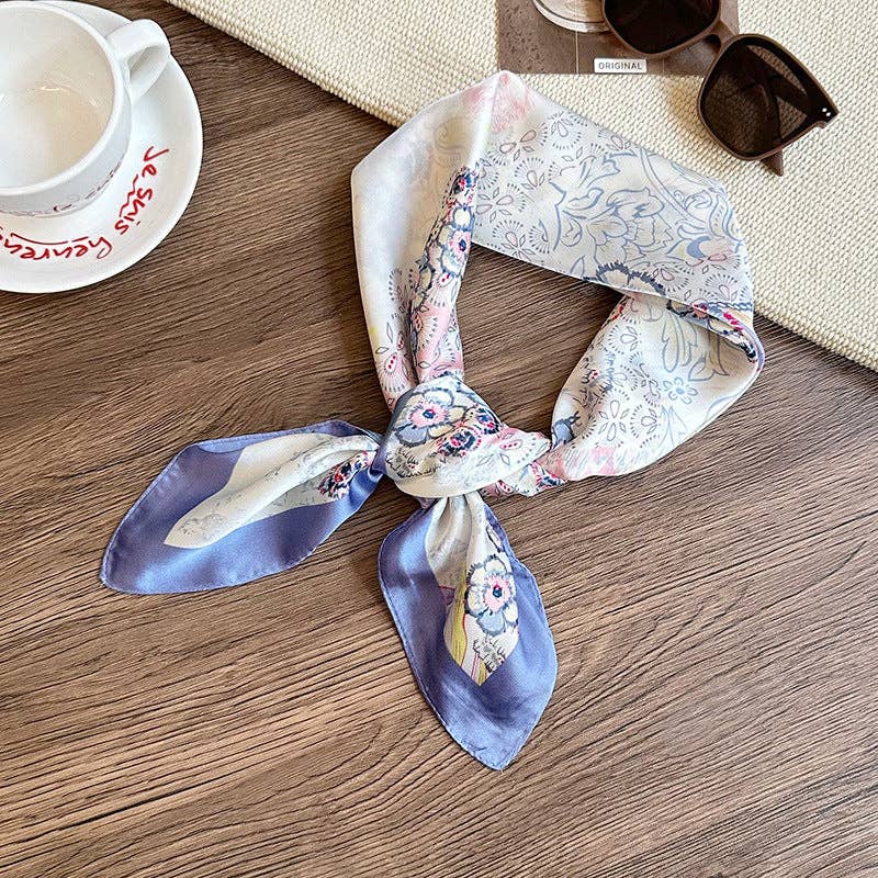 Neck Tie Square Scarf _AL-931148: Green