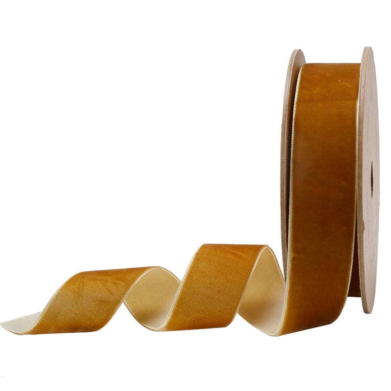 16 Colors | 1" Velvet Ribbon | 10 Yard Roll