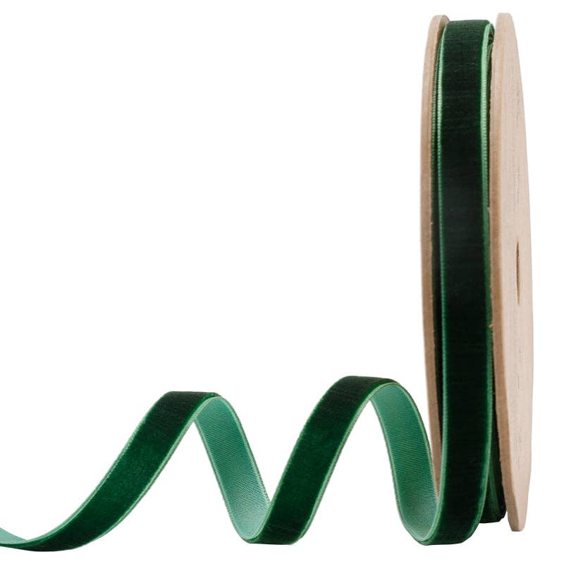 16 Colors | 3/8" Velvet Ribbon | 10 Yard Roll