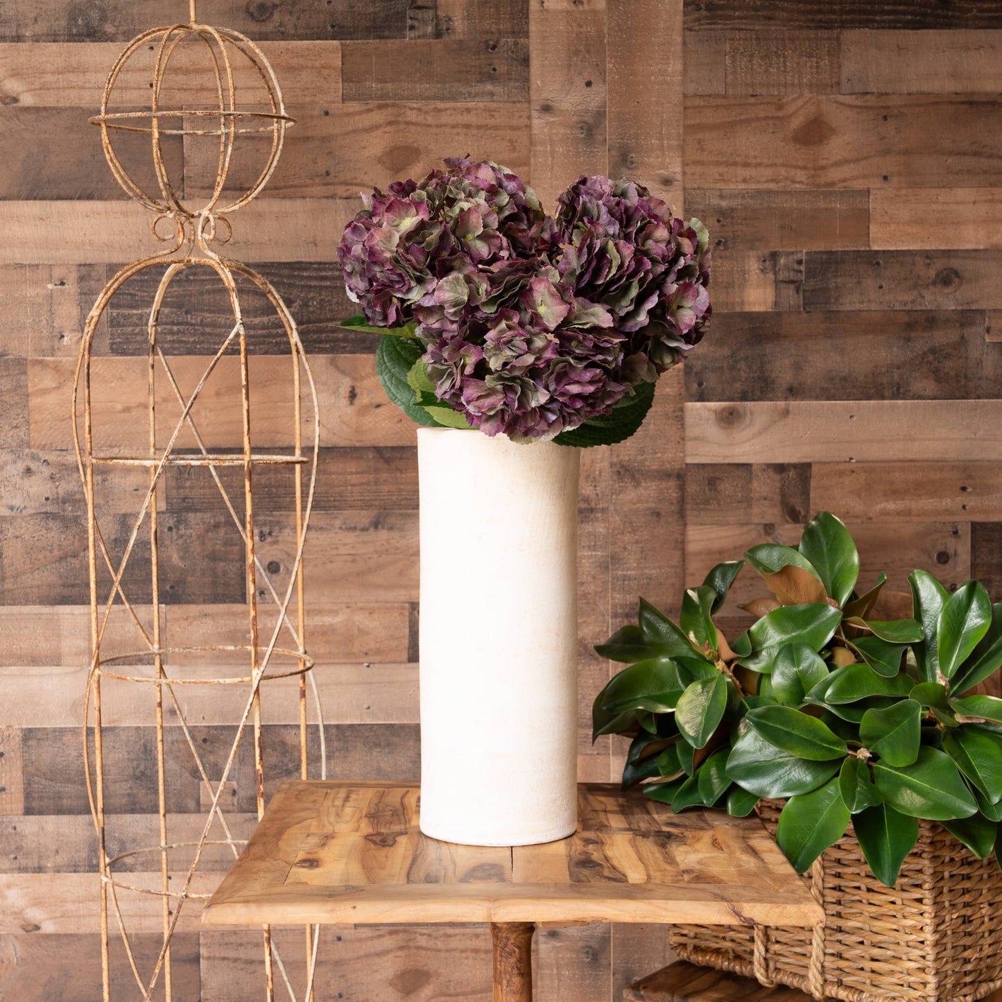 29 Inch - Antique Burgundy Hydrangea