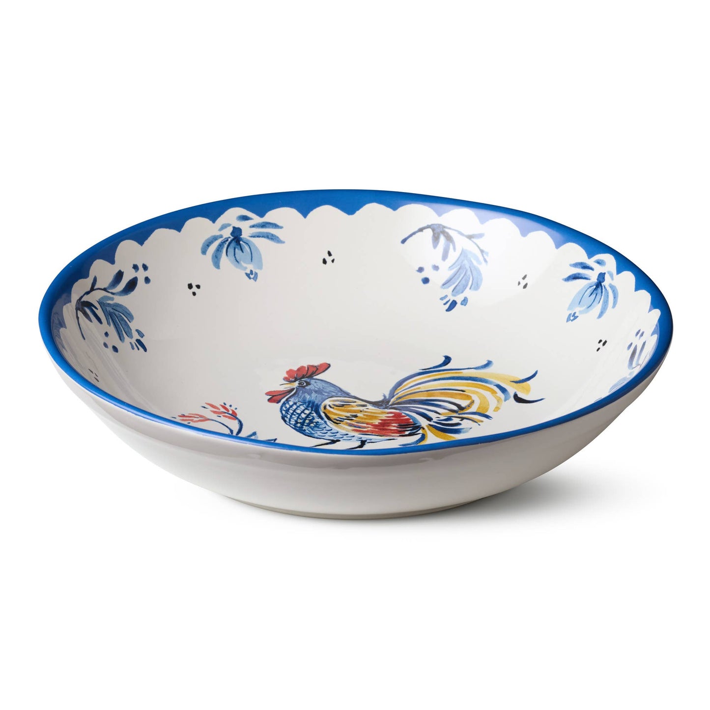 French Rooster Serving Bowl 13" x 3"