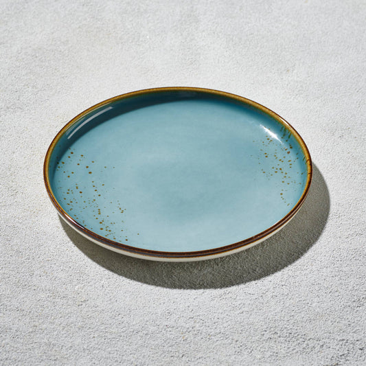 Terra - Round Plate, Light Blue, 7"