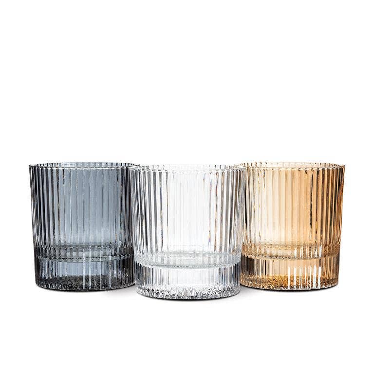 Vertical Optic Tumbler-Amber-3.5"H(10oz)