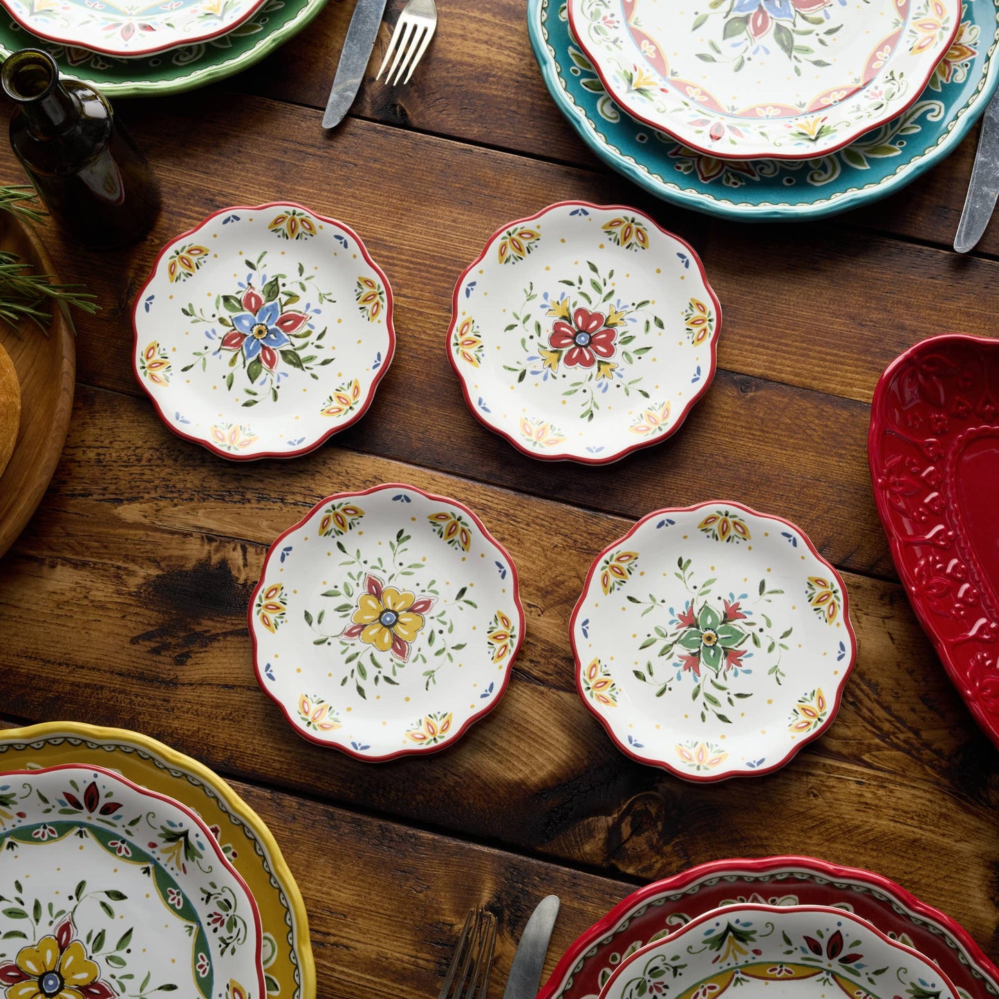 Provence Canape Plates 6in 4 asst