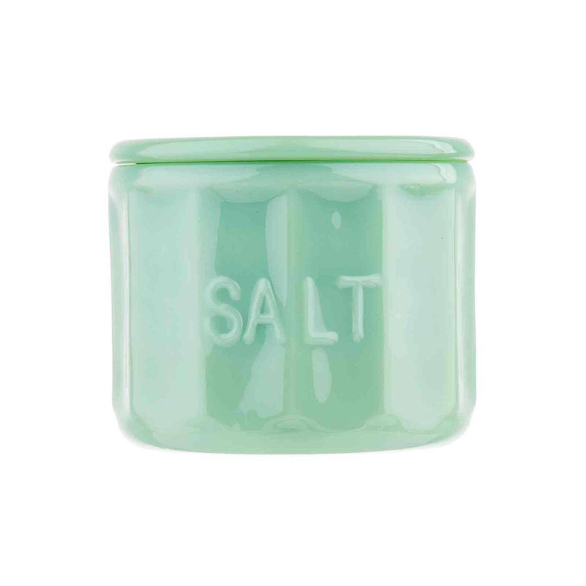 Salt Cellar With Lid- Jadeite Glass Collection