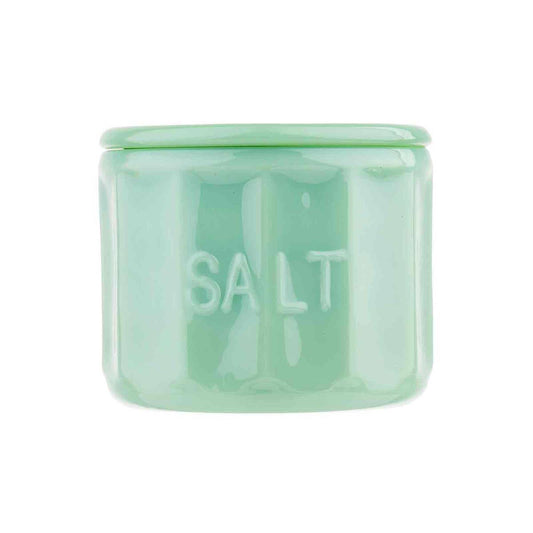 Salt Cellar With Lid- Jadeite Glass Collection
