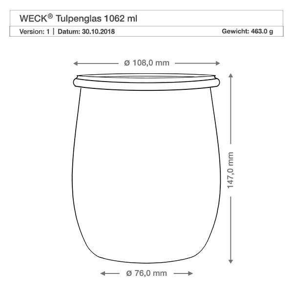 1062 ml canning jar