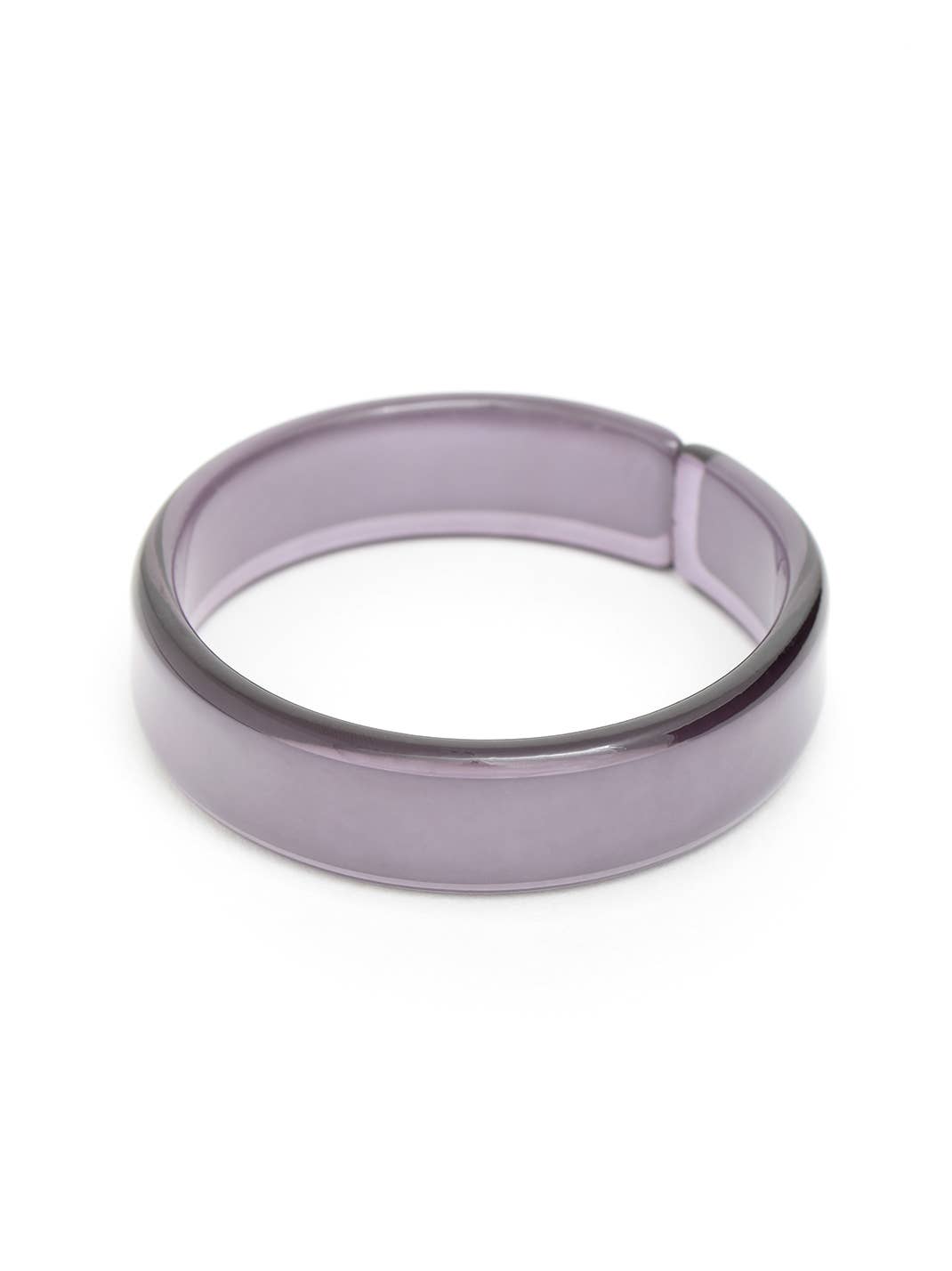 Party Resin Acrylic Stacking Bangle Bracelet: Plum