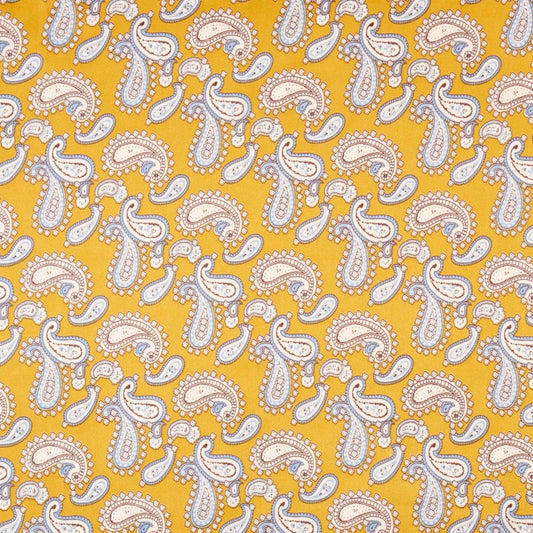 Elegant Paisley Soft Scarf | Timeless Silk-Feel Polyester Bandana: Camel / One