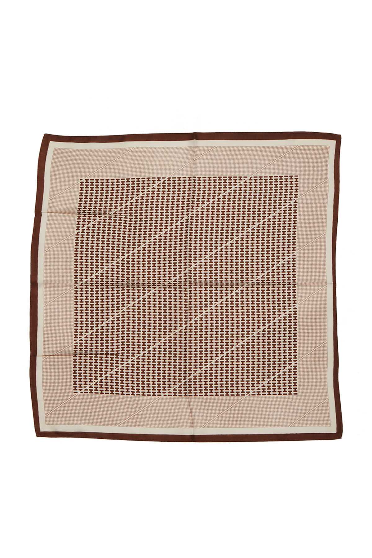 H PRINT BANDANA SCARF IS1055: Green