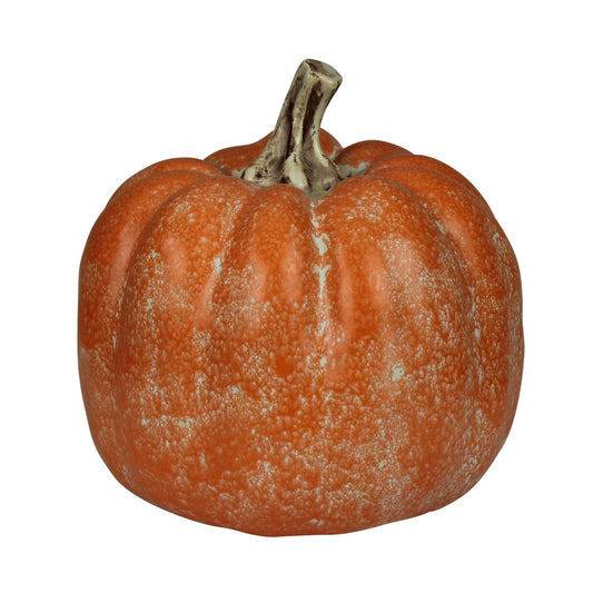 Small Orange Ceramic Pumpkin