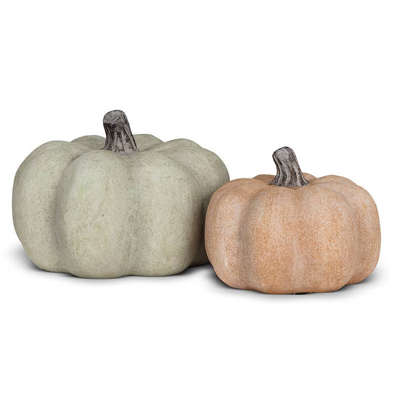 Squat Pumpkin: Light Orange / Small