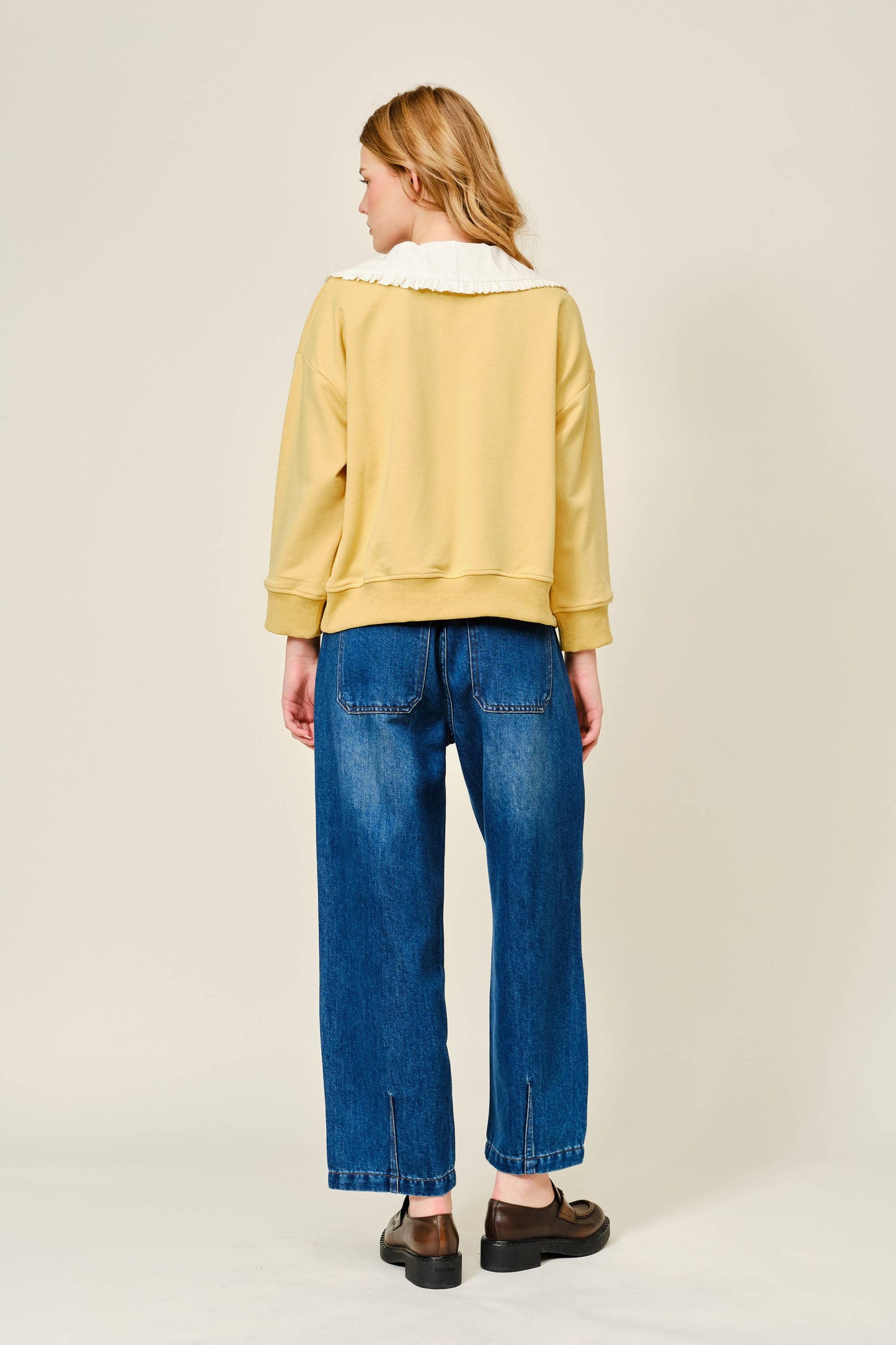 M: REMOVABLE PETER PAN COLOR SWEATSHIRT