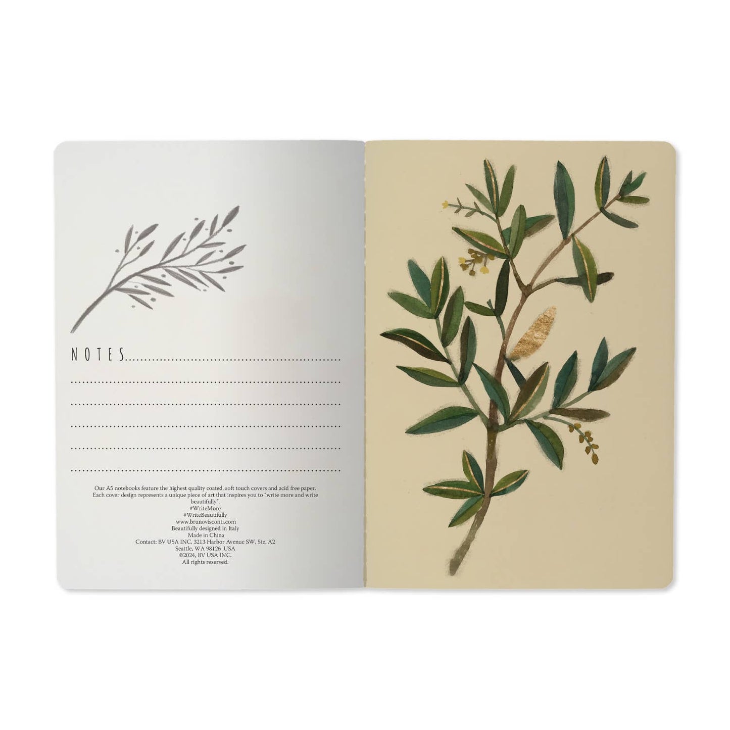 A5 Notebook - Olive 