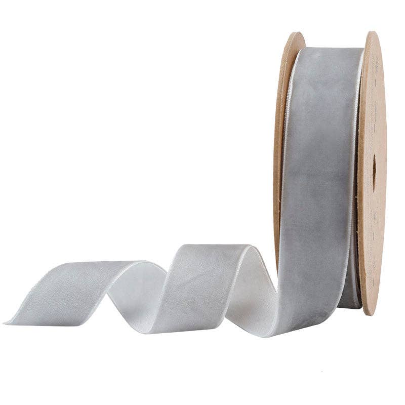 16 Colors | 1" Velvet Ribbon | 10 Yard Roll