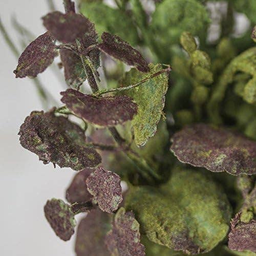 16" Artificial Mossy Twig and Leaf Spray (Set of 12)