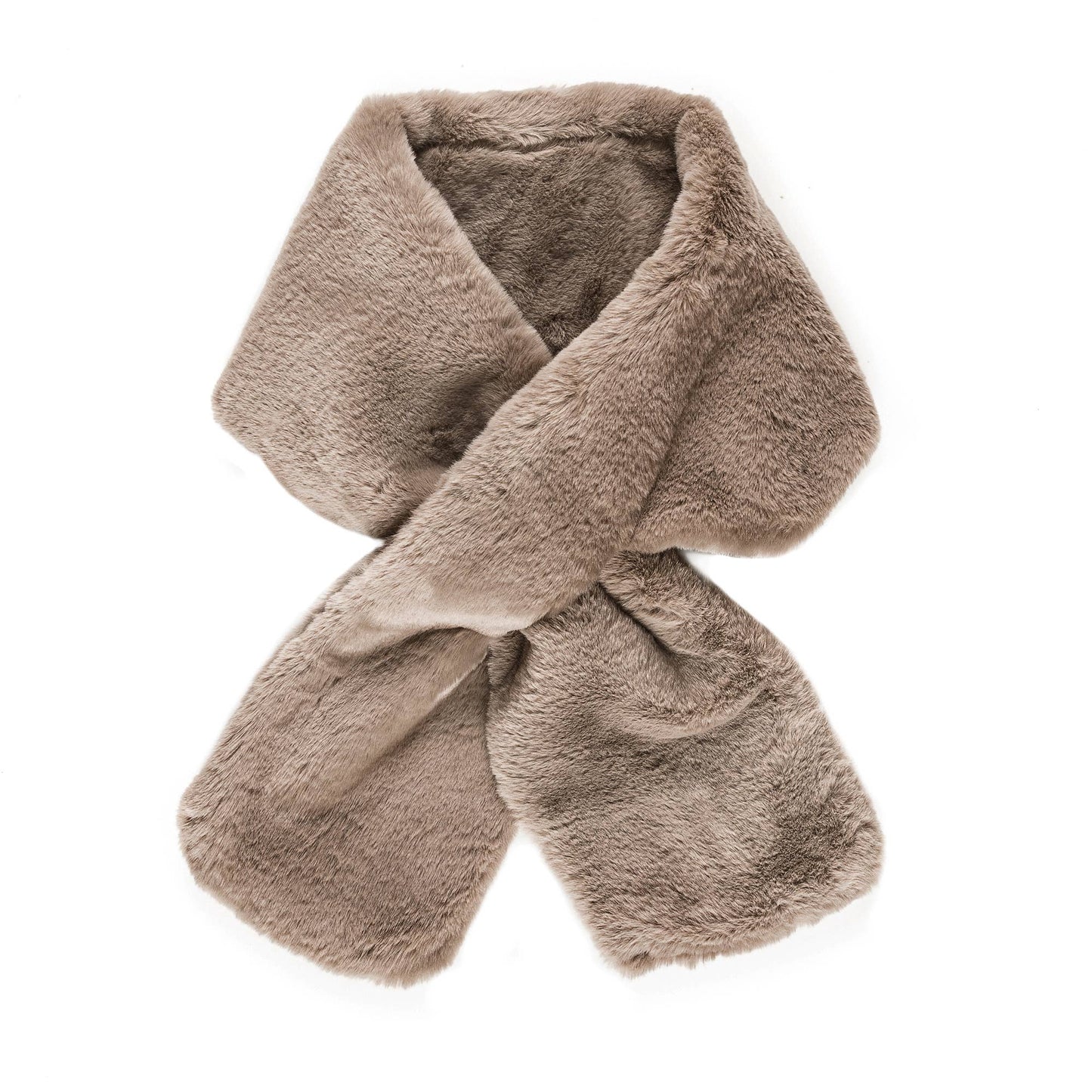 brown- Faux Fur Scarves