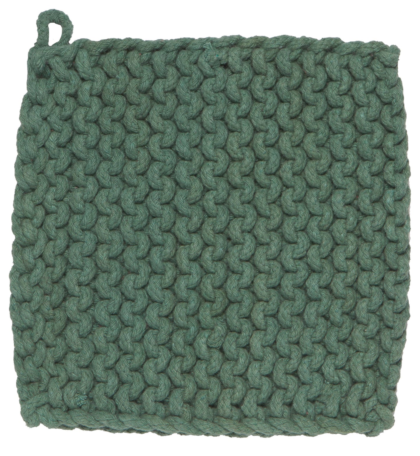 Jade Green Knit Potholder