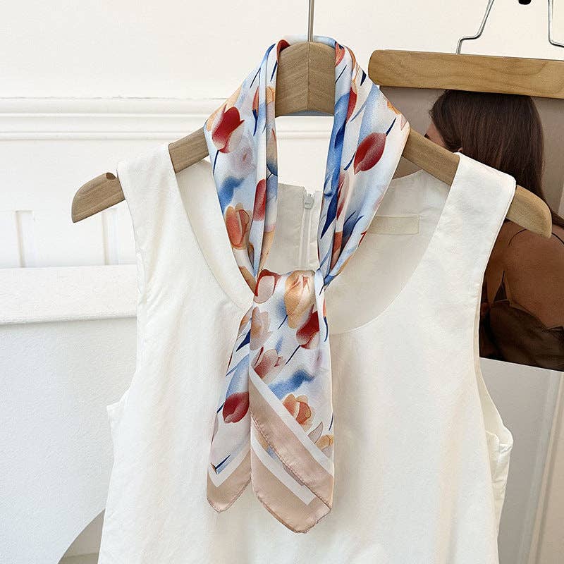 Neck Tie Square Scarf _AL-931148: Green