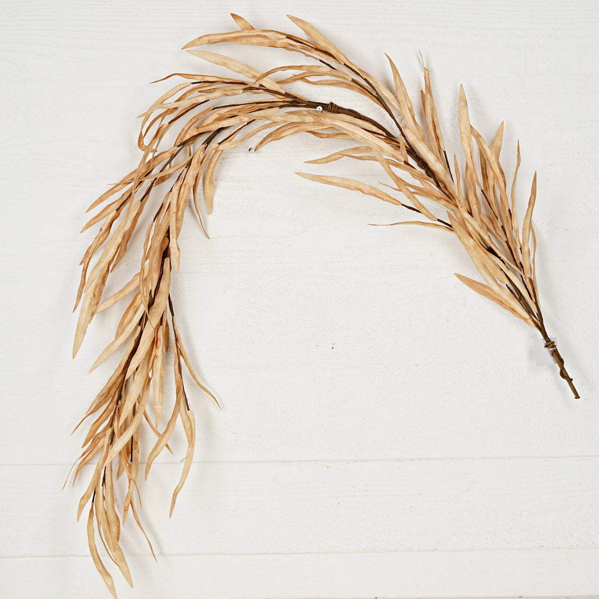 29541- 4.5ft Garland-Foam Willow Leaves-Beige