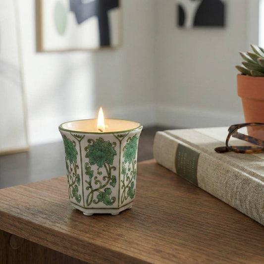 Lavender Verbena Green Candle -  Ceramic, 6 Oz