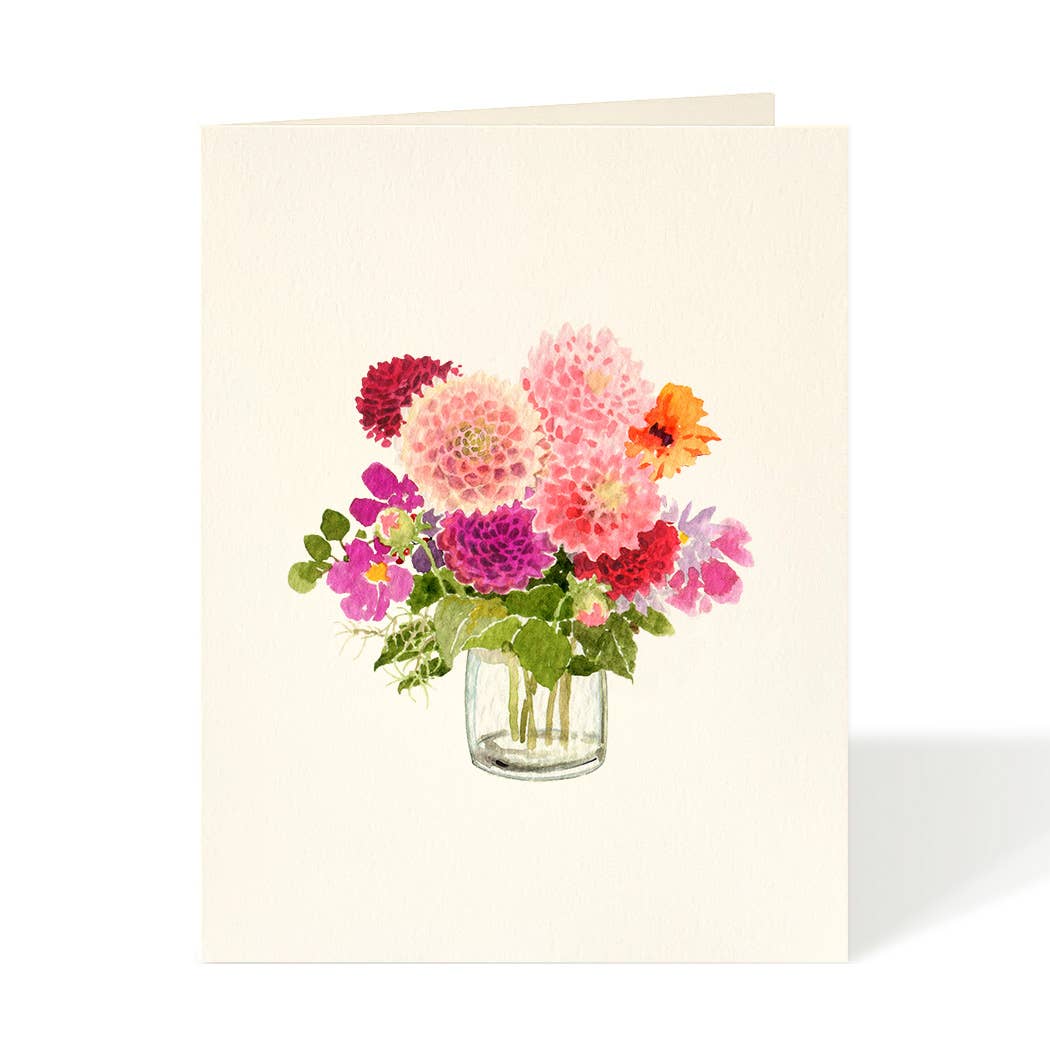 Autumn Dahlias - Flower Garden Greeting Cards: Occasion Card