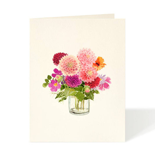 Autumn Dahlias - Flower Garden Greeting Cards: Occasion Card