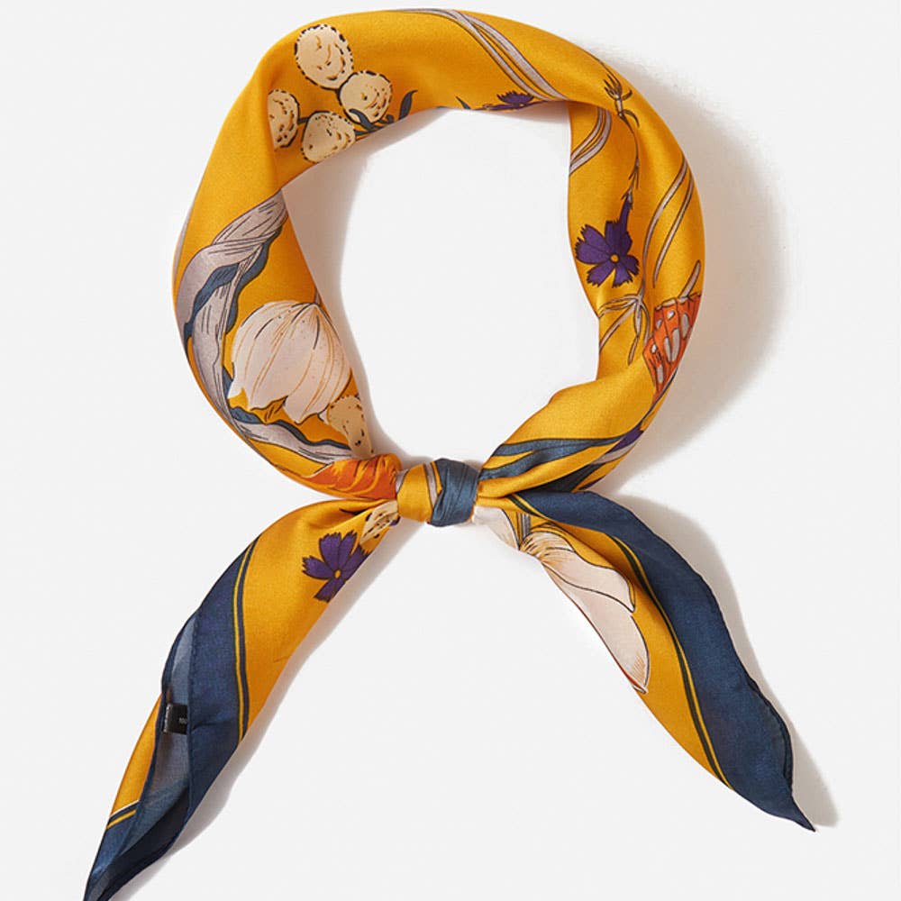 FASHION FLOWER BANDANA BS-0017: Or