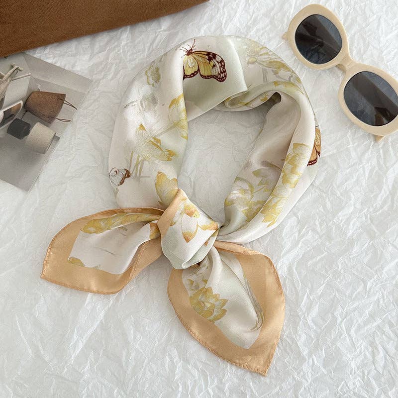 Neck Tie Square Scarf _AL-931148: Orange